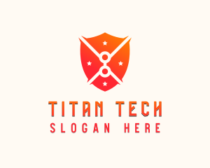 Tech Shield Cybersecurity logo design