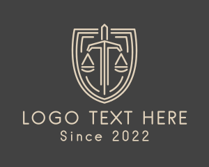 Advisory - Legal Justice Shield logo design