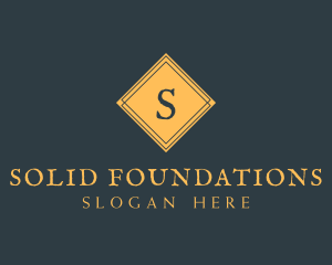 Social Club - Gold Minimalist Diamond logo design