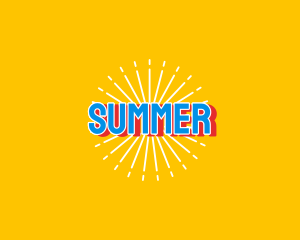 Vacation Summer Party logo design