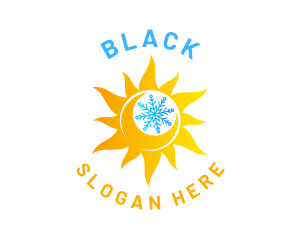 Weather - Snow Sun Refrigeration logo design