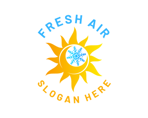 Snow Sun Refrigeration logo design