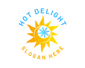 Snow Sun Refrigeration logo design