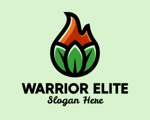 Nature Leaf Flame Logo