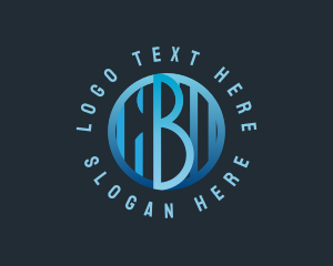 Round - Modern Professional Letter B logo design
