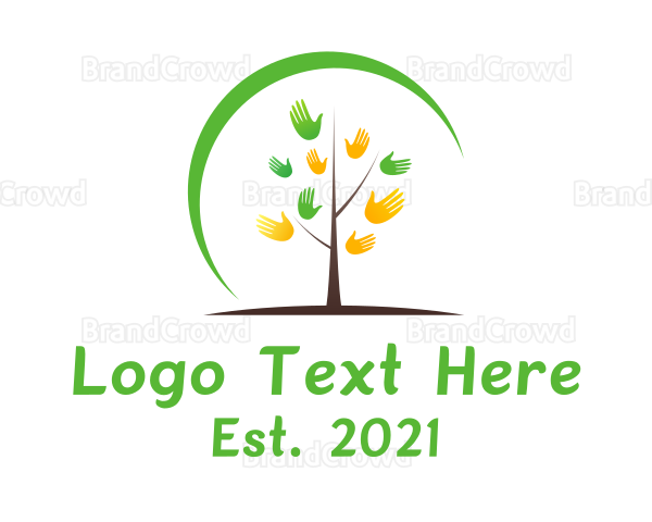 Hand Tree Environmentalist Logo