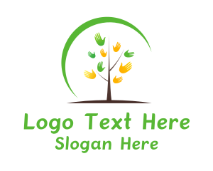 Hand Tree Environmentalist Logo