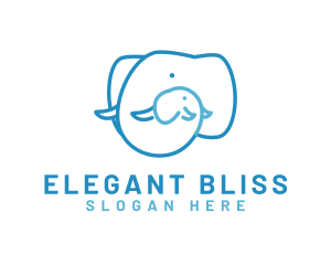 Babysit - Mother Elephant Love logo design