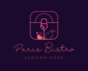 Cocktail Margarita Bar logo design