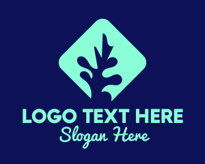 Whale Tail - Sea Coral Aquarium logo design