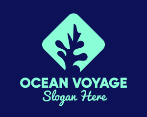 Sea Coral Aquarium logo design