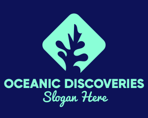 Marine Biologist - Sea Coral Aquarium logo design