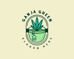 Weed Tea Bar logo design