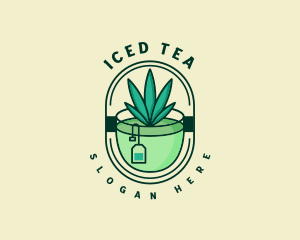 Weed Tea Bar logo design