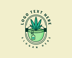 Tea - Weed Tea Bar logo design