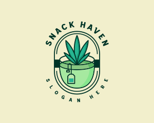 Weed Tea Bar logo design