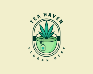 Weed Tea Bar logo design