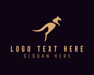 Platypus - Jumping Kangaroo Animal logo design