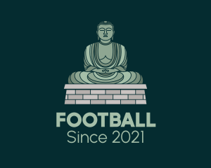 Japanese - Green Buddha Statue logo design