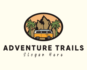 Campervan Travel Adventure logo design