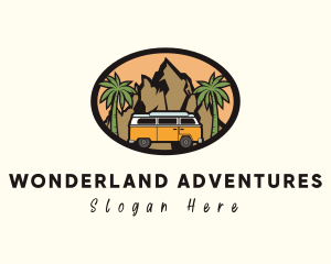 Campervan Travel Adventure logo design