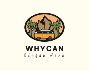 Camper Van - Campervan Travel Adventure logo design