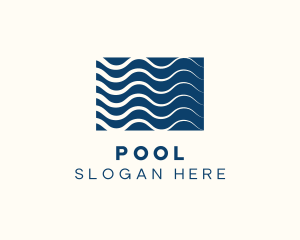 Wave Pool Resort logo design