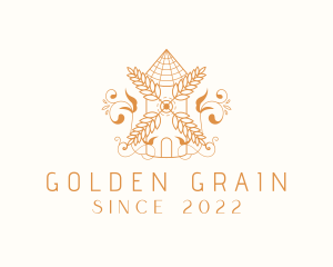 Rice - Wheat Grain Mill logo design