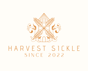 Wheat Grain Mill logo design