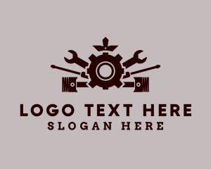 Cog - Mechanic Tools Repair logo design