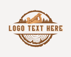 Hand Planer - Wood Planer Carpenter Tool logo design