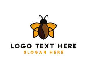 Coffee - Bug Coffee Bean logo design