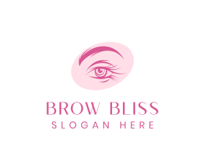 Feminine Beauty Eye Lashes logo design