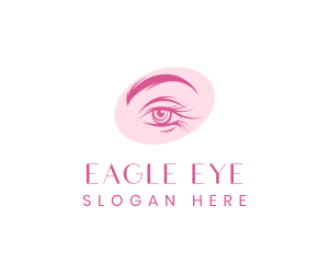 Feminine Beauty Eye Lashes logo design