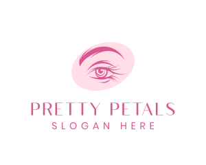 Feminine Beauty Eye Lashes logo design