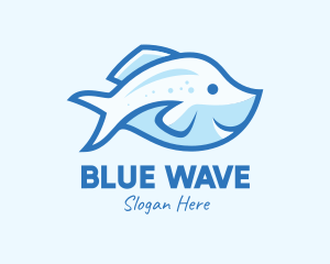 Blue - Blue Trout Fish logo design