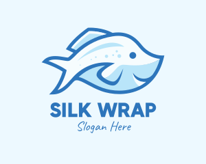 Blue Trout Fish logo design