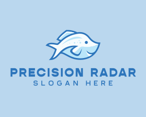 Blue Trout Fish logo design