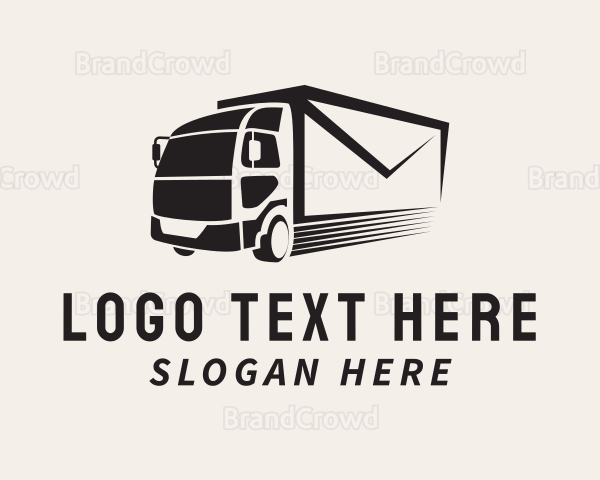 Mail Envelope Truck Logo