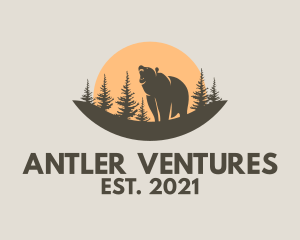 Forest Conservation Bear Park  logo design