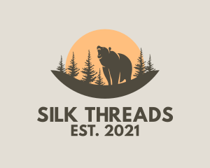 Forest Conservation Bear Park  logo design