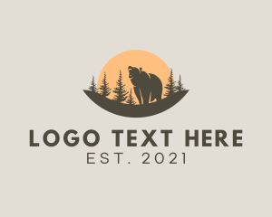 Outdoor - Forest Conservation Bear Park logo design