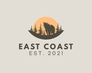 Forest Conservation Bear Park  logo design