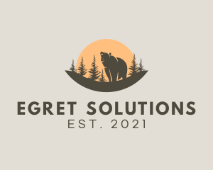 Forest Conservation Bear Park  logo design