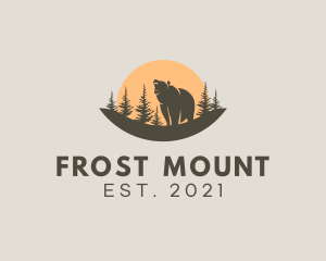 Forest Conservation Bear Park  logo design