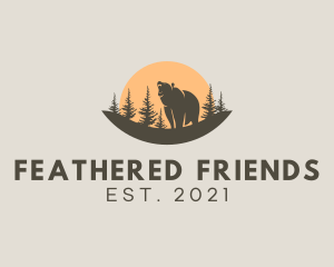 Forest Conservation Bear Park  logo design