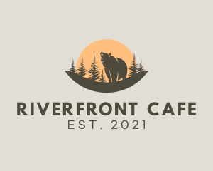 Forest Conservation Bear Park  logo design