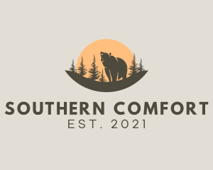 Forest Conservation Bear Park  logo design