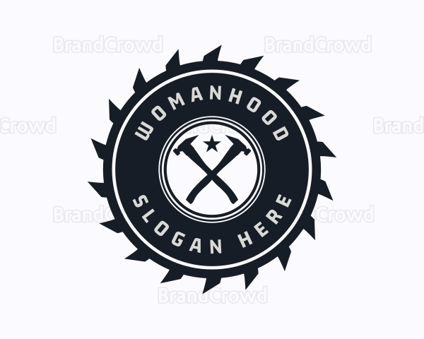 Carpentry Repair Badge Logo