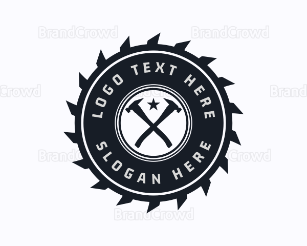 Carpentry Repair Badge Logo
